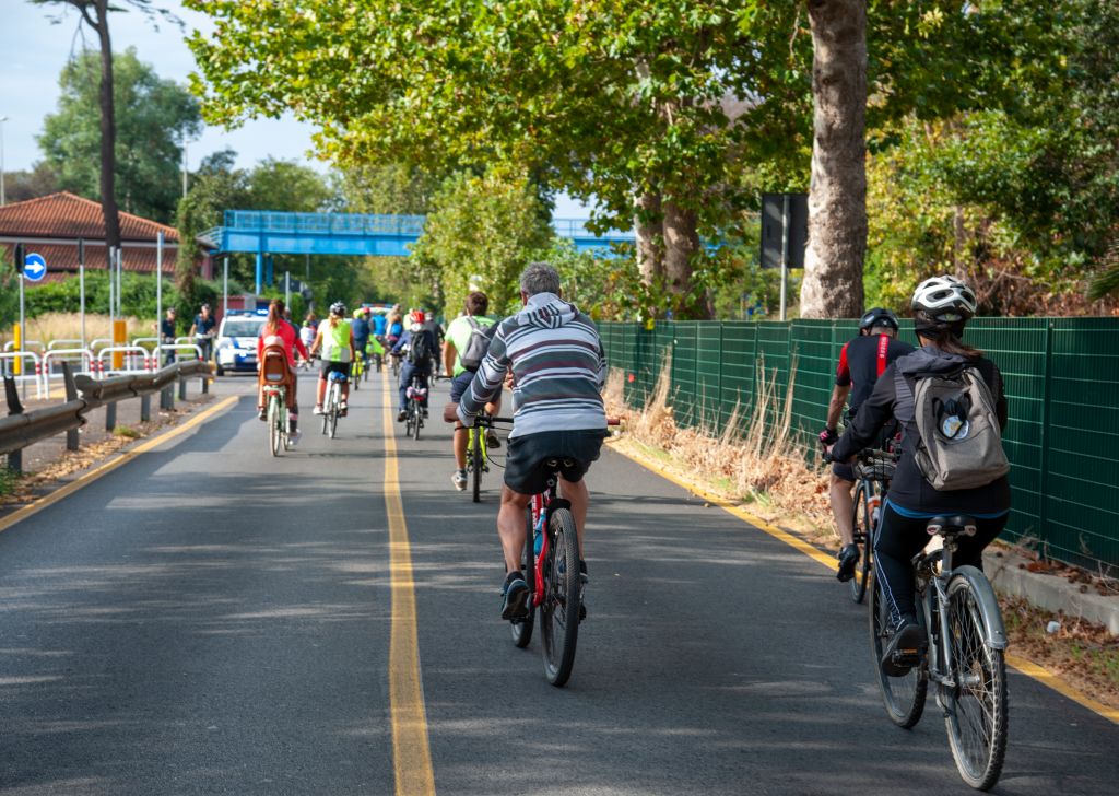 La via Ostiense ciclabile: si conclude la settimana europea della mobilit